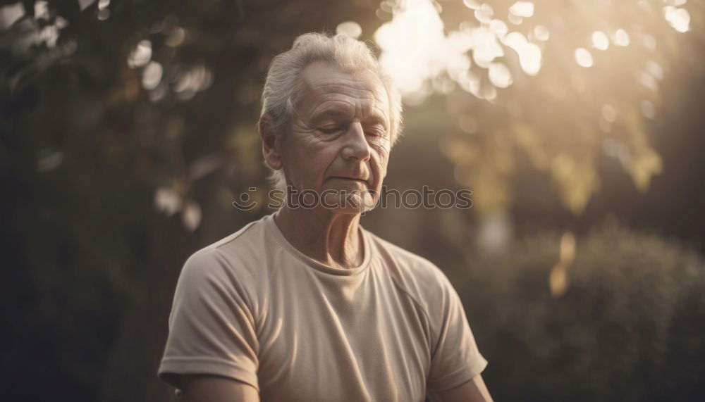 Similar – Image, Stock Photo Happy senior man looking at camera