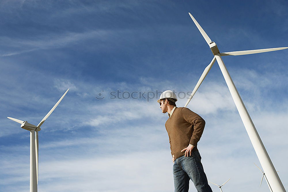 Similar – Image, Stock Photo Wind energy II