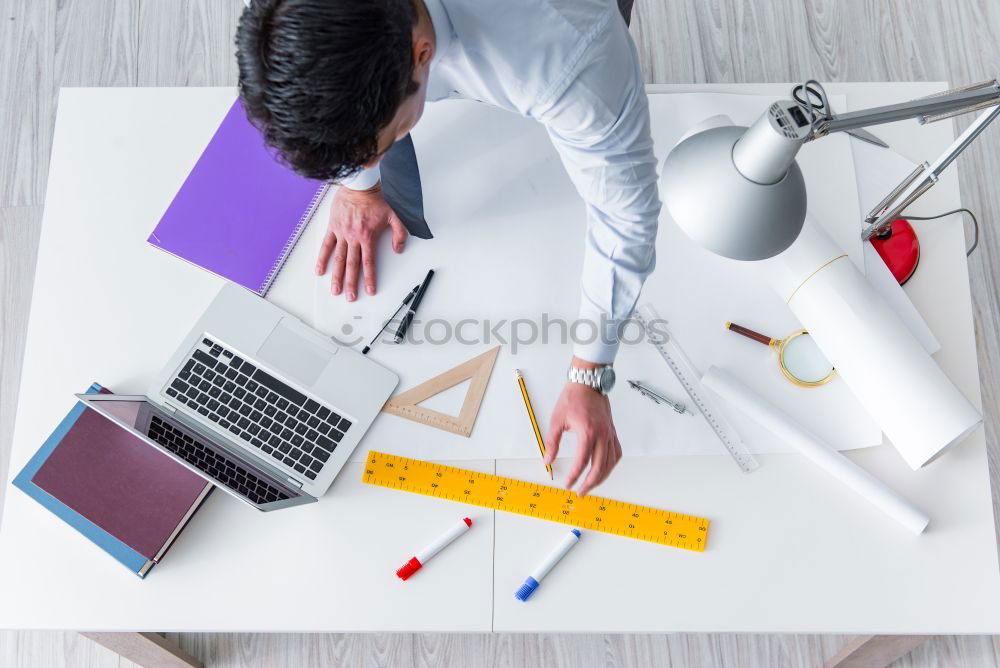 Similar – Image, Stock Photo Young African Businessman Working.