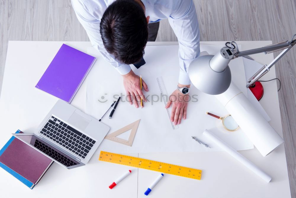 Similar – Image, Stock Photo Young African Businessman Working.