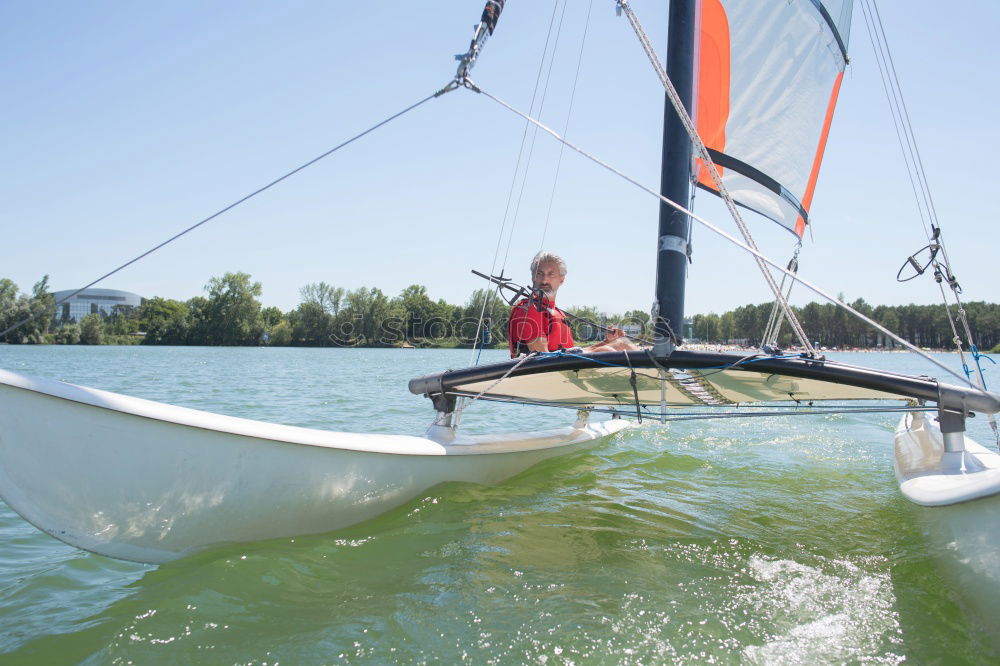 Similar – Image, Stock Photo sailing Aquatics Sailing