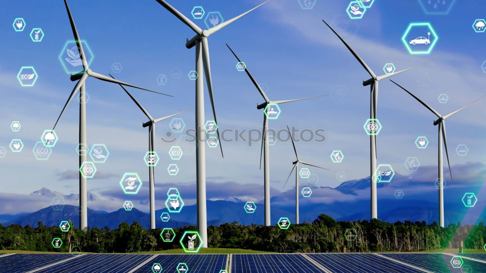 Similar – Image, Stock Photo windmill Clouds