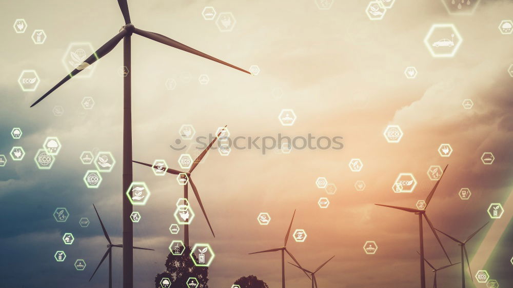 Similar – Image, Stock Photo windmills Sun