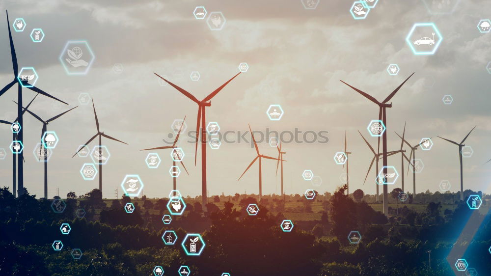 Similar – Image, Stock Photo Power plant with autumn forest in Berlin