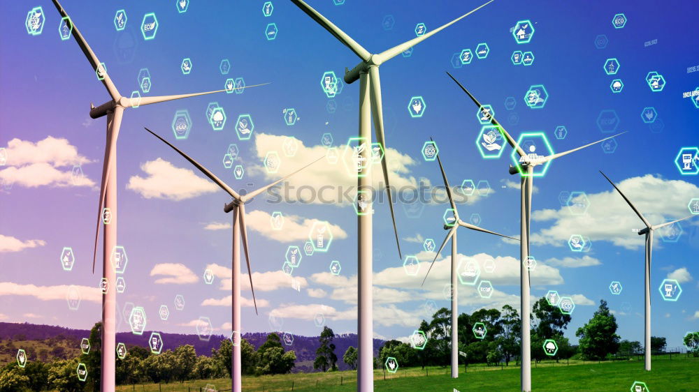 Similar – Image, Stock Photo windmill Clouds