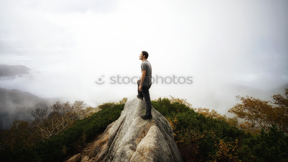 Similar – Image, Stock Photo A young person in the dunes of Hiddensee in bright sunshine with a fantastic view of the sea