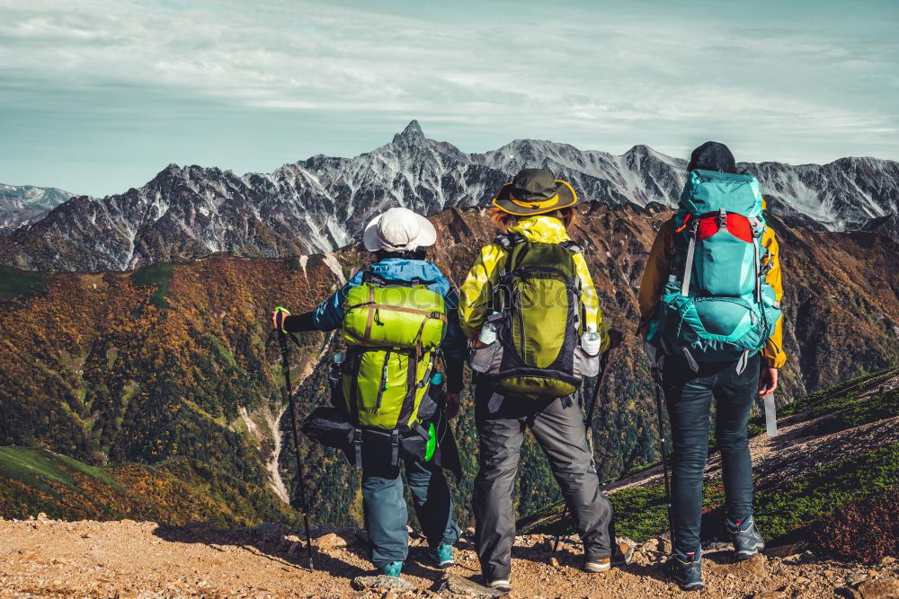 Similar – Image, Stock Photo Seniors hiking Lifestyle