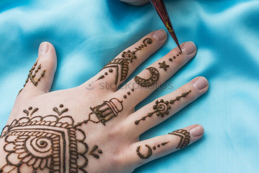 Similar – henna painting Human being