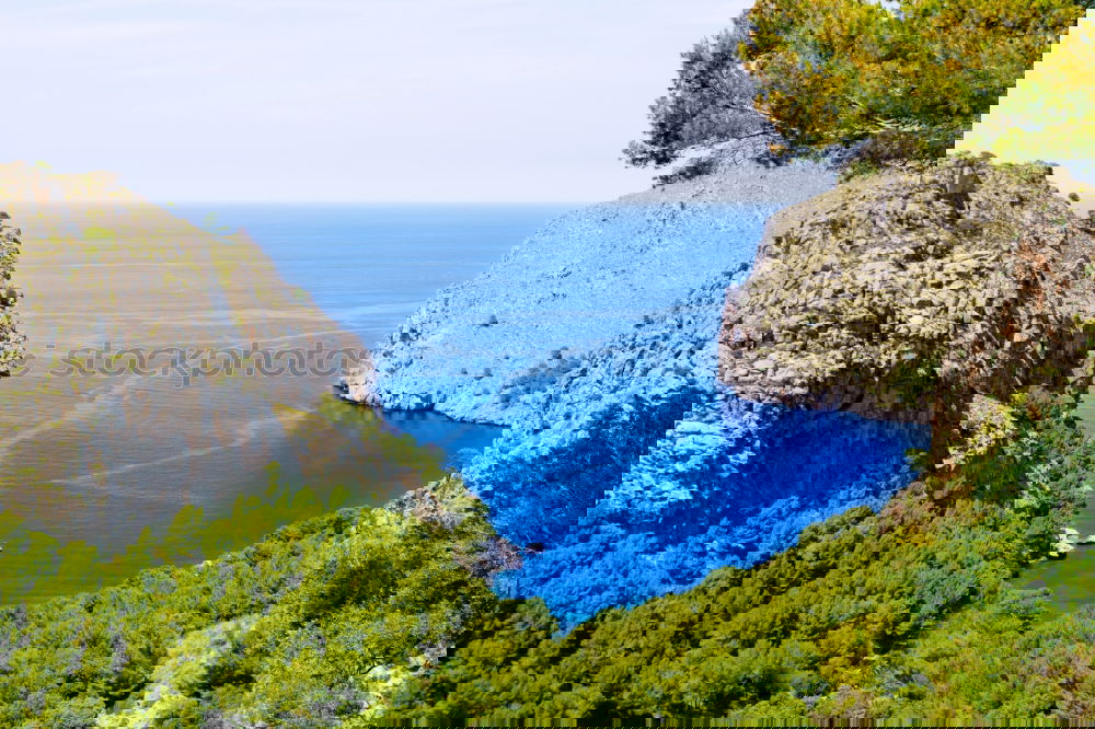 Similar – Image, Stock Photo Bay by the sea Relaxation