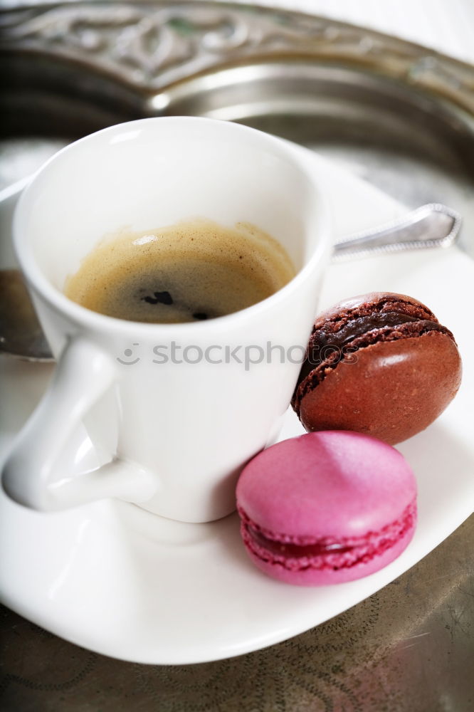 Similar – Image, Stock Photo macarons in a white ceramic cup