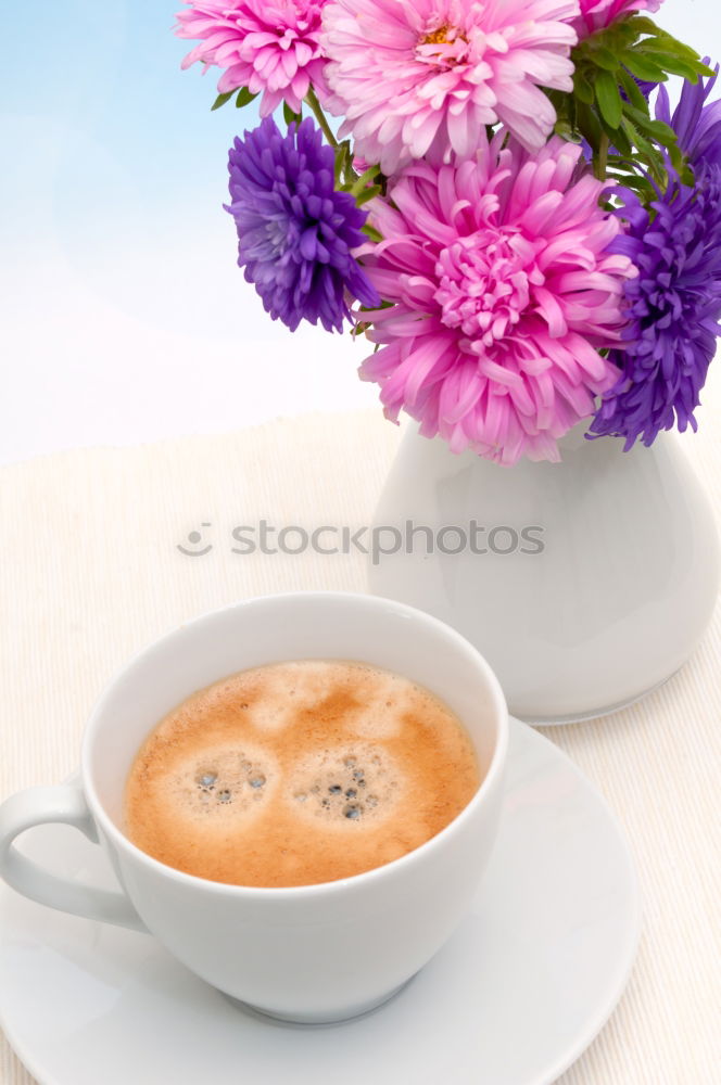 Similar – Image, Stock Photo Black coffee in a white cup