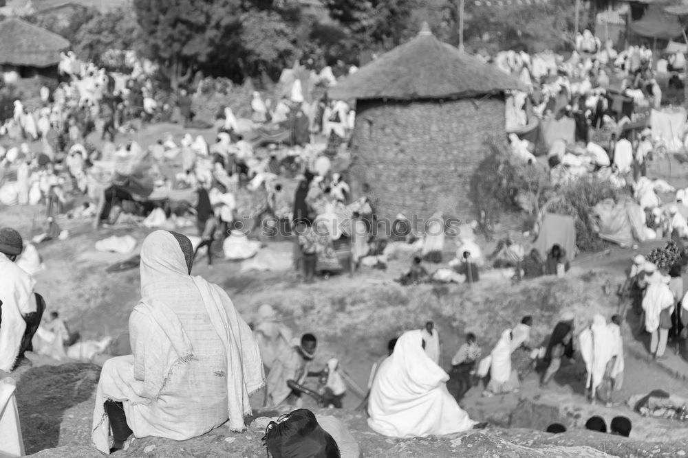 Image, Stock Photo spectators Human being