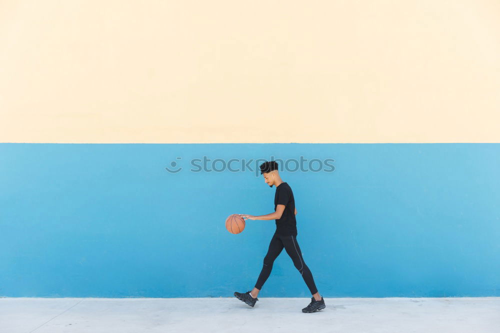 Similar – Image, Stock Photo Trendy male flipping and jumping on street