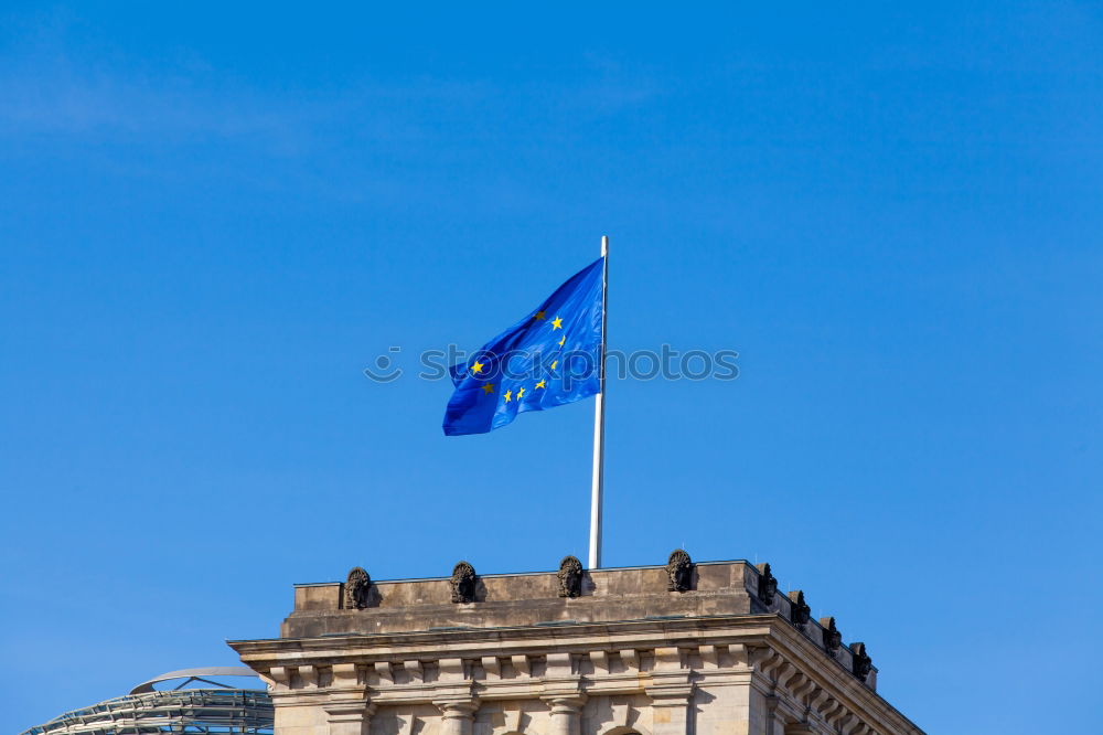 Similar – Image, Stock Photo European flag at the Bundestag