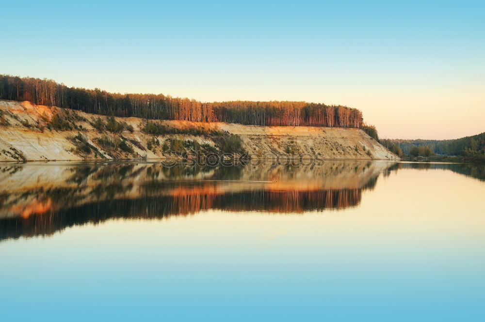 Similar – Lake in sunny mountains