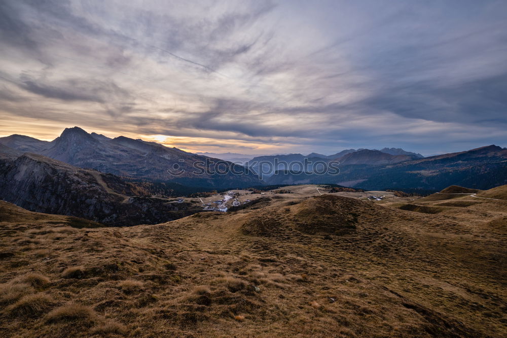 Similar – Berge in Abenddämmerung