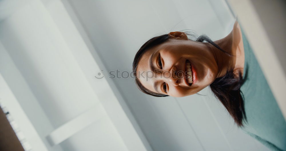 Similar – Image, Stock Photo Girl playing ukulele in garden chair