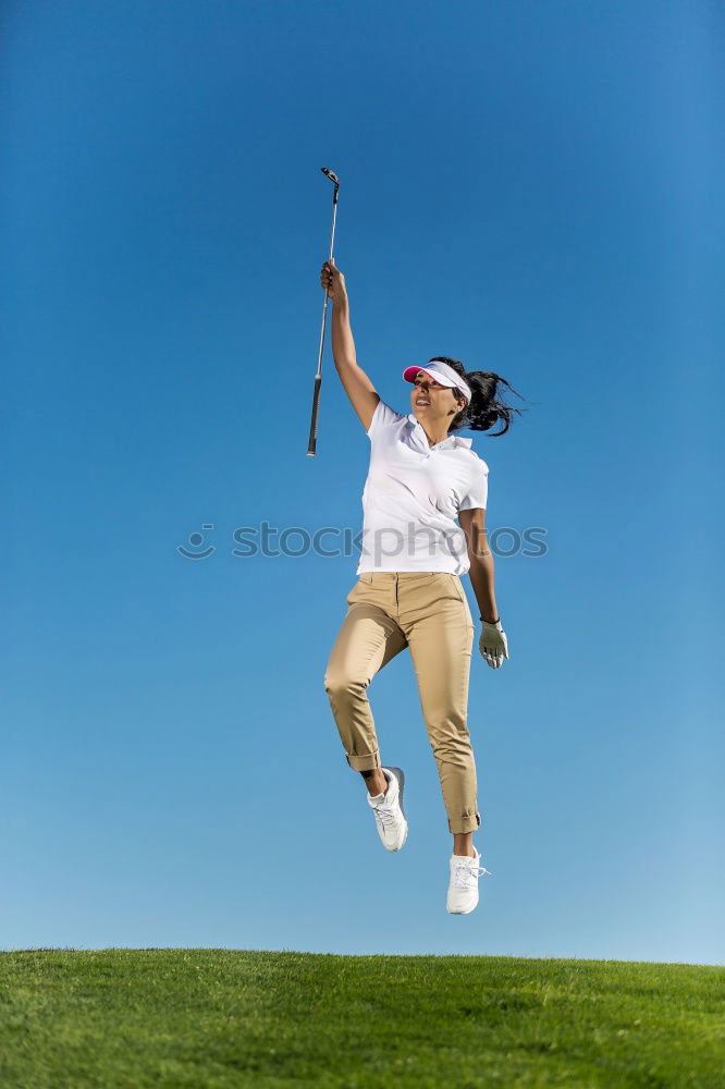 Similar – Image, Stock Photo gone? Green Golf Blue