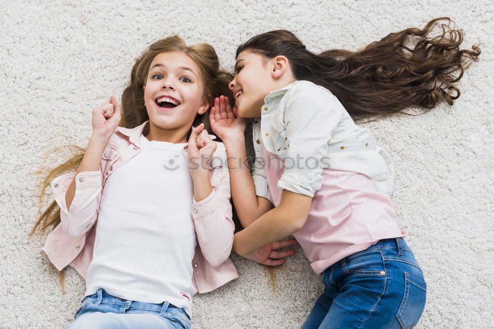 Similar – happy mother and child son fooling