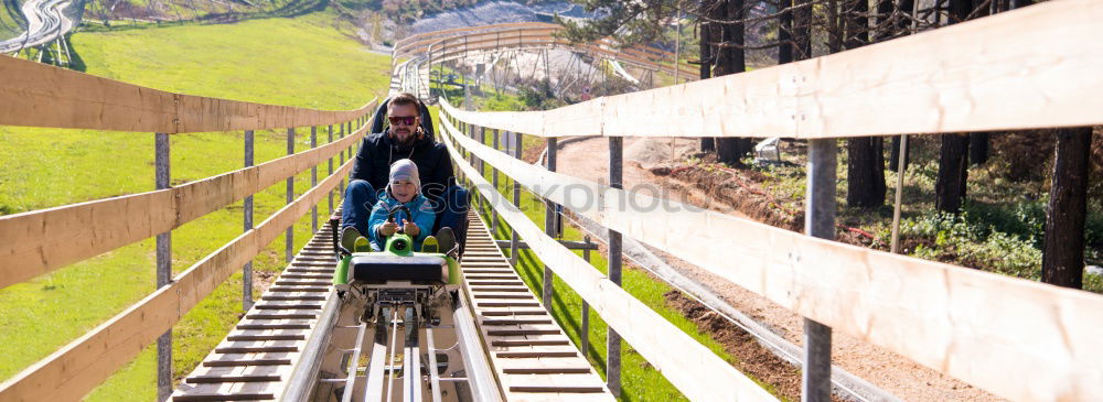 Similar – Gib Gummi Sommer Rodelbahn