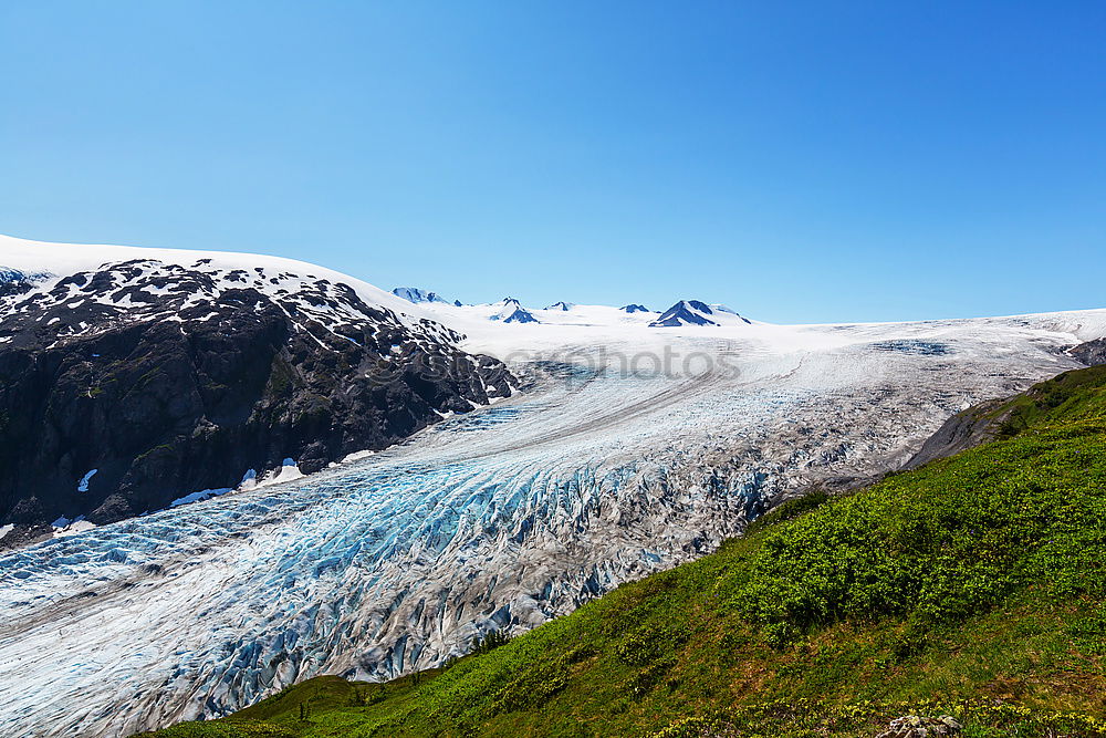 Similar – snowy land Hiking Nature