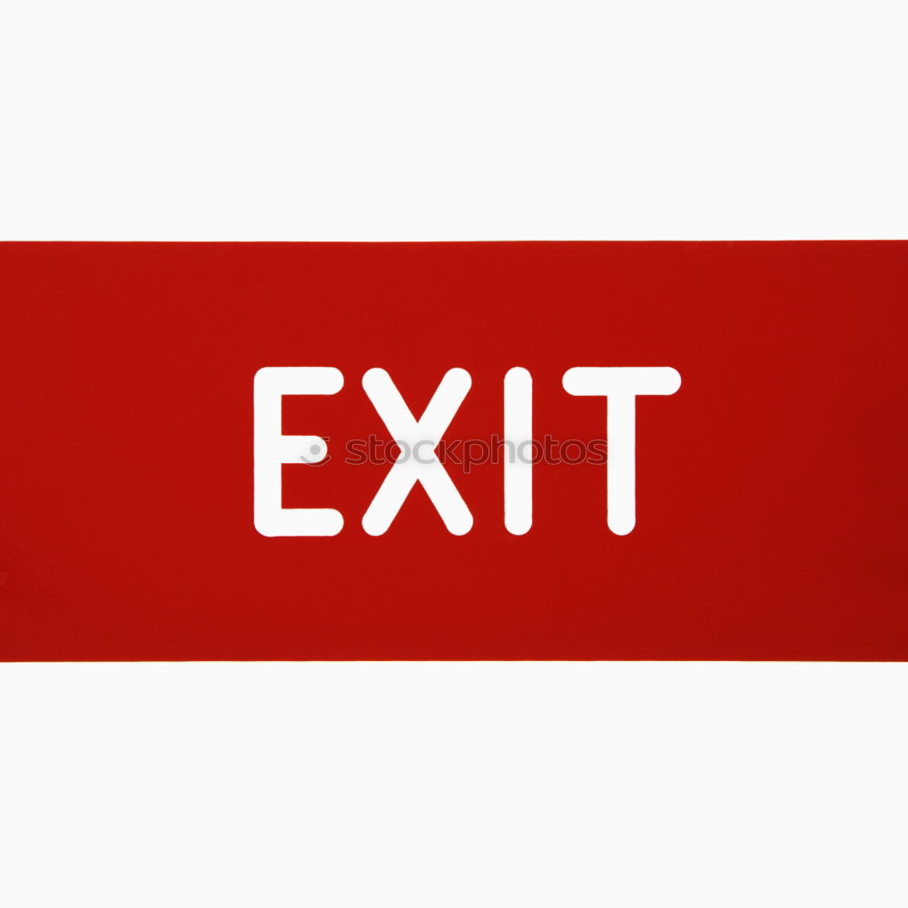 Similar – exit Ausgang Signaletik