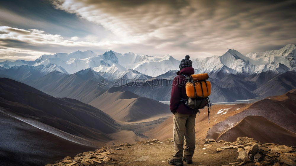 Similar – Image, Stock Photo tent below the mountain