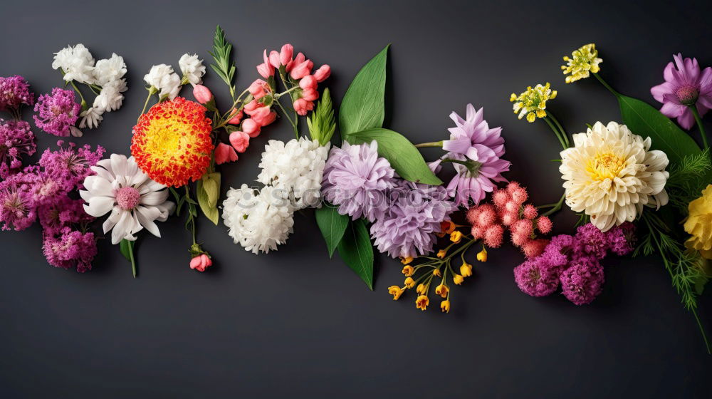 Similar – Image, Stock Photo Autumn flower composition with sunflowers and dahlias.