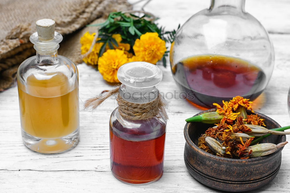 Similar – Image, Stock Photo Spices and oil on table