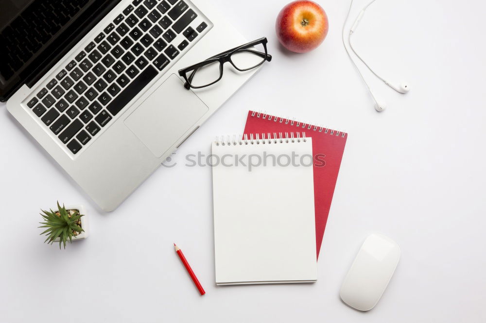 Similar – Flat lay photo of office desk