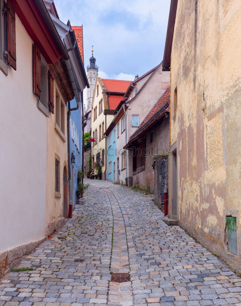 Similar – Image, Stock Photo Sunny small town in Brandenburg, house escape attempt