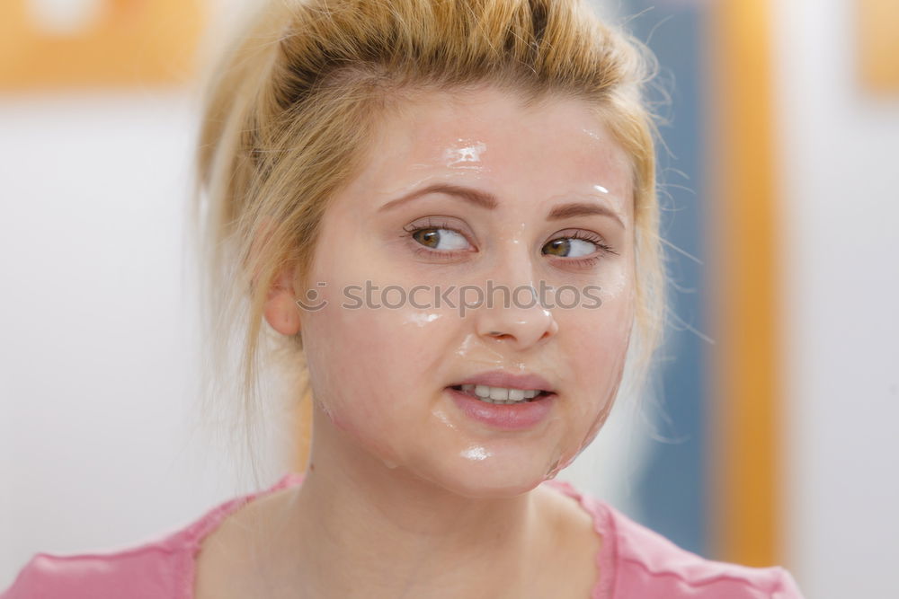 Similar – Image, Stock Photo plop* Feminine Young woman