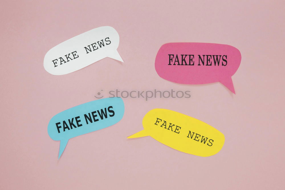 Similar – Image, Stock Photo Stack of FAKE NEWS newspapers over brown paper