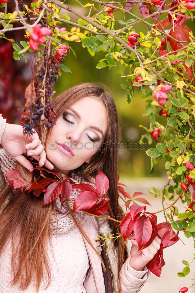 Similar – Image, Stock Photo Miss apple tree. Feminine