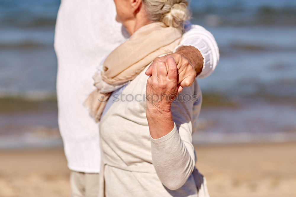 Similar – Image, Stock Photo Grandfather showing his hat to grandchild outdoors