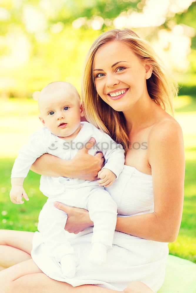 Image, Stock Photo Mother and her child Woman