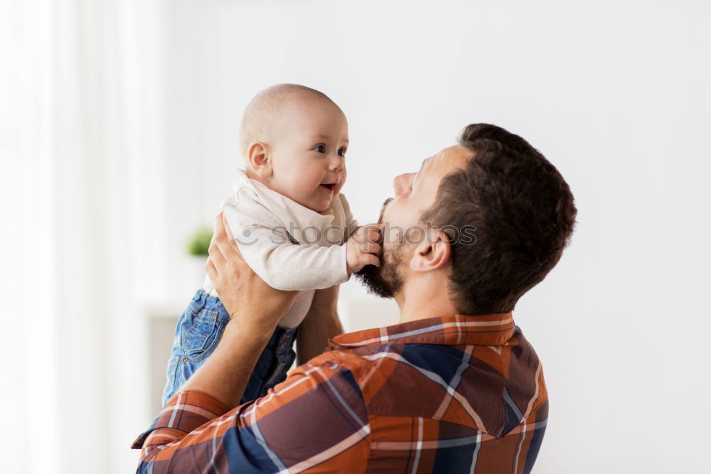 Similar – Happy Father and baby Have Fun.