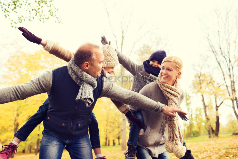 Similar – Image, Stock Photo Man and woman holding hands of happiness little girl