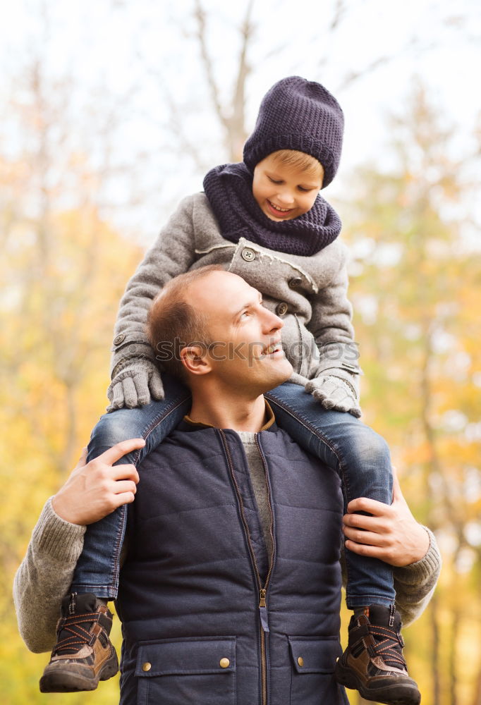 Similar – Image, Stock Photo Happy couple with daughter in the forest