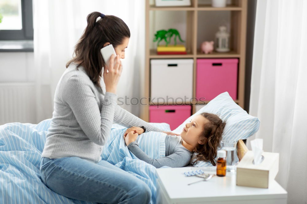 Image, Stock Photo Senior patient giving a gift to her doctor