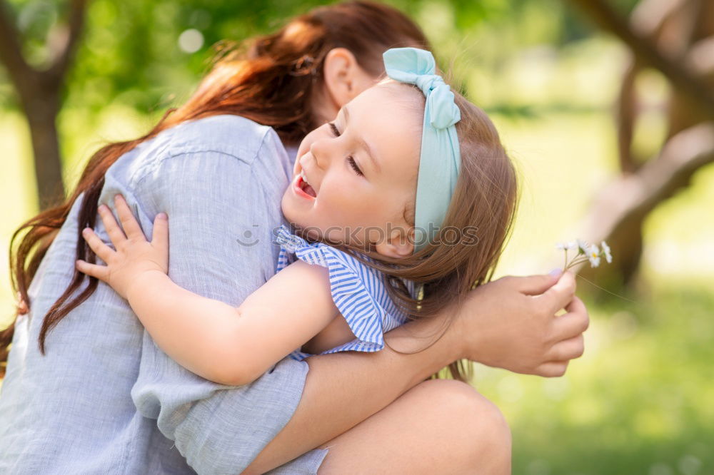 Similar – Image, Stock Photo Red haired mom and her daughter