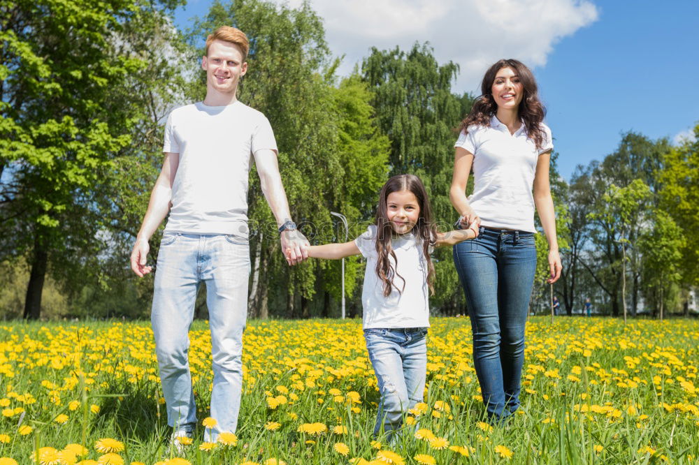 Similar – Image, Stock Photo happy family Masculine