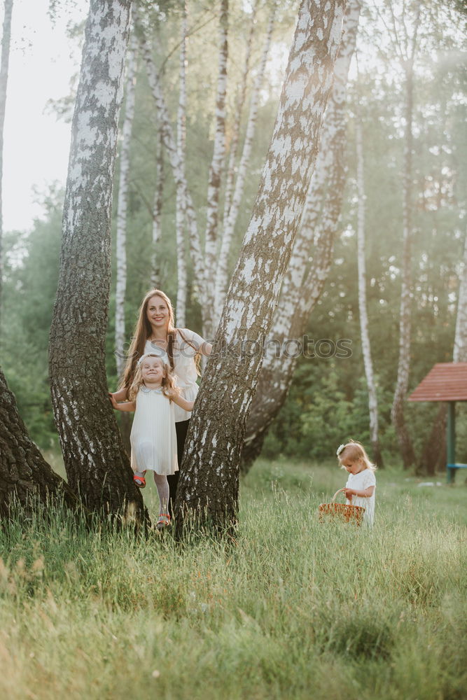 Similar – Image, Stock Photo Grandmother with her grandchildren