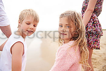 Similar – Image, Stock Photo Little sisters girl preparing baking cookies.