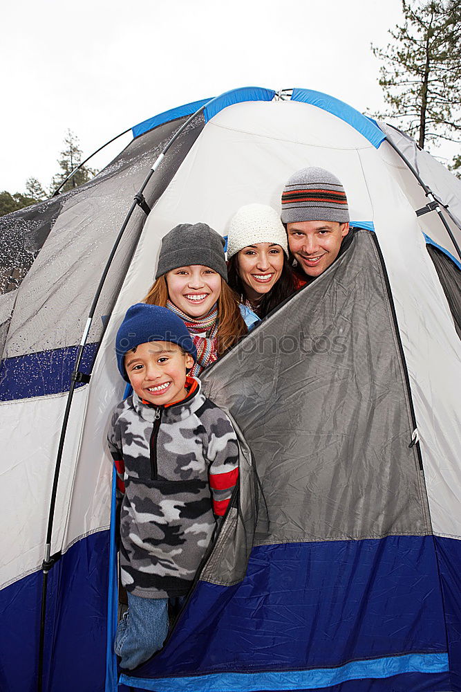 Similar – Children enjoying camping holiday