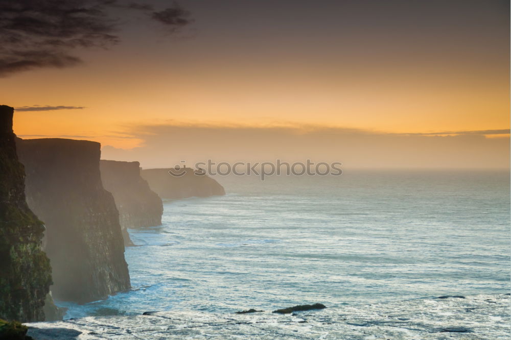 Similar – Cliffs of Moher at sunset