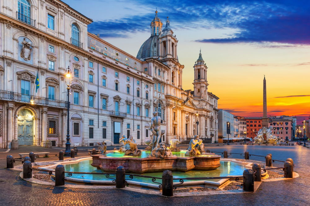 Similar – Rome city center at the dawn of sunset