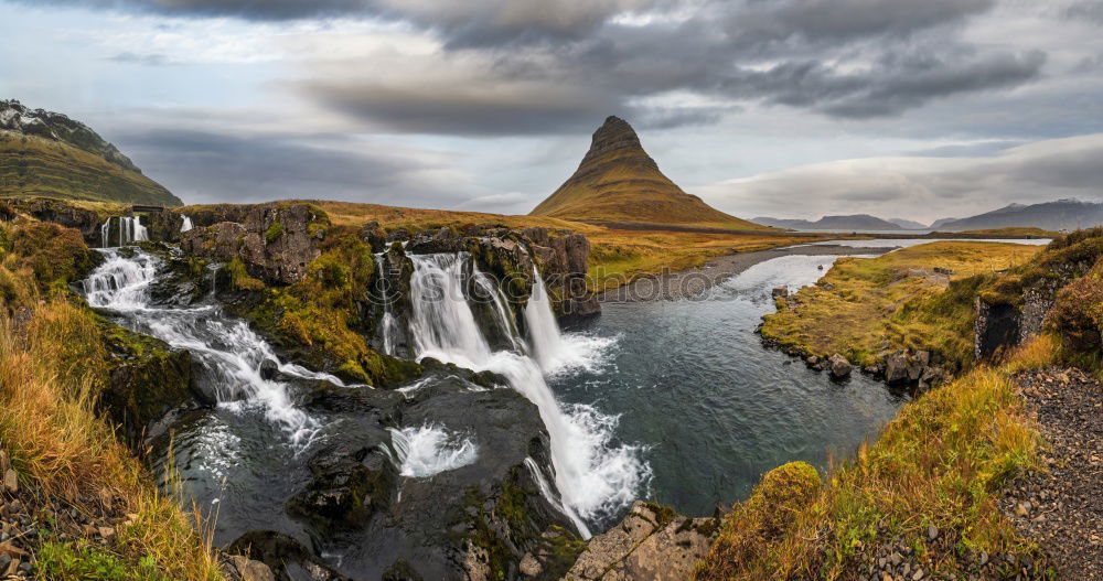 Similar – Image, Stock Photo Kirkjufell’s fossil Nature