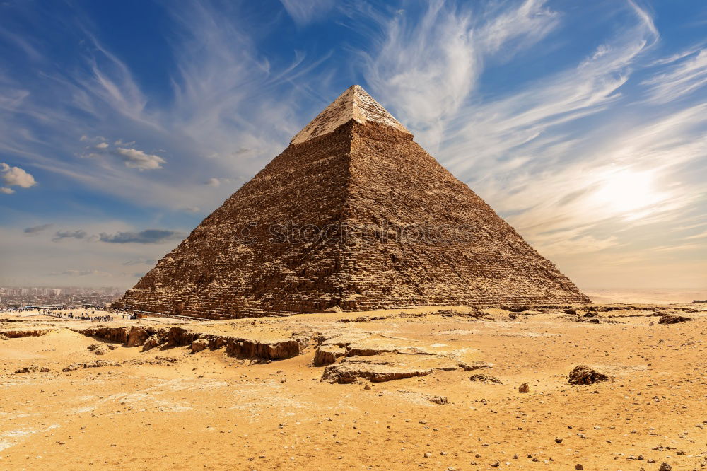 Similar – Giza Landscape Sand Sky