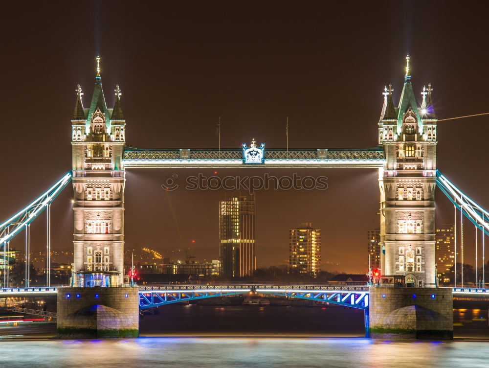 Similar – Moon over Tower Bridge